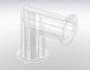 KF Elbow 90° - Glass/Quartz